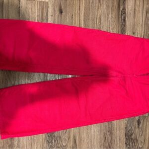 BDG Pink Corduroy Wide Leg Pants